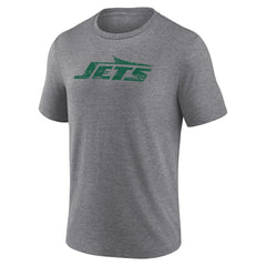 New York Jets Heritage Custom Name & Number Tri-Blend T-Shirt Gray | NFL