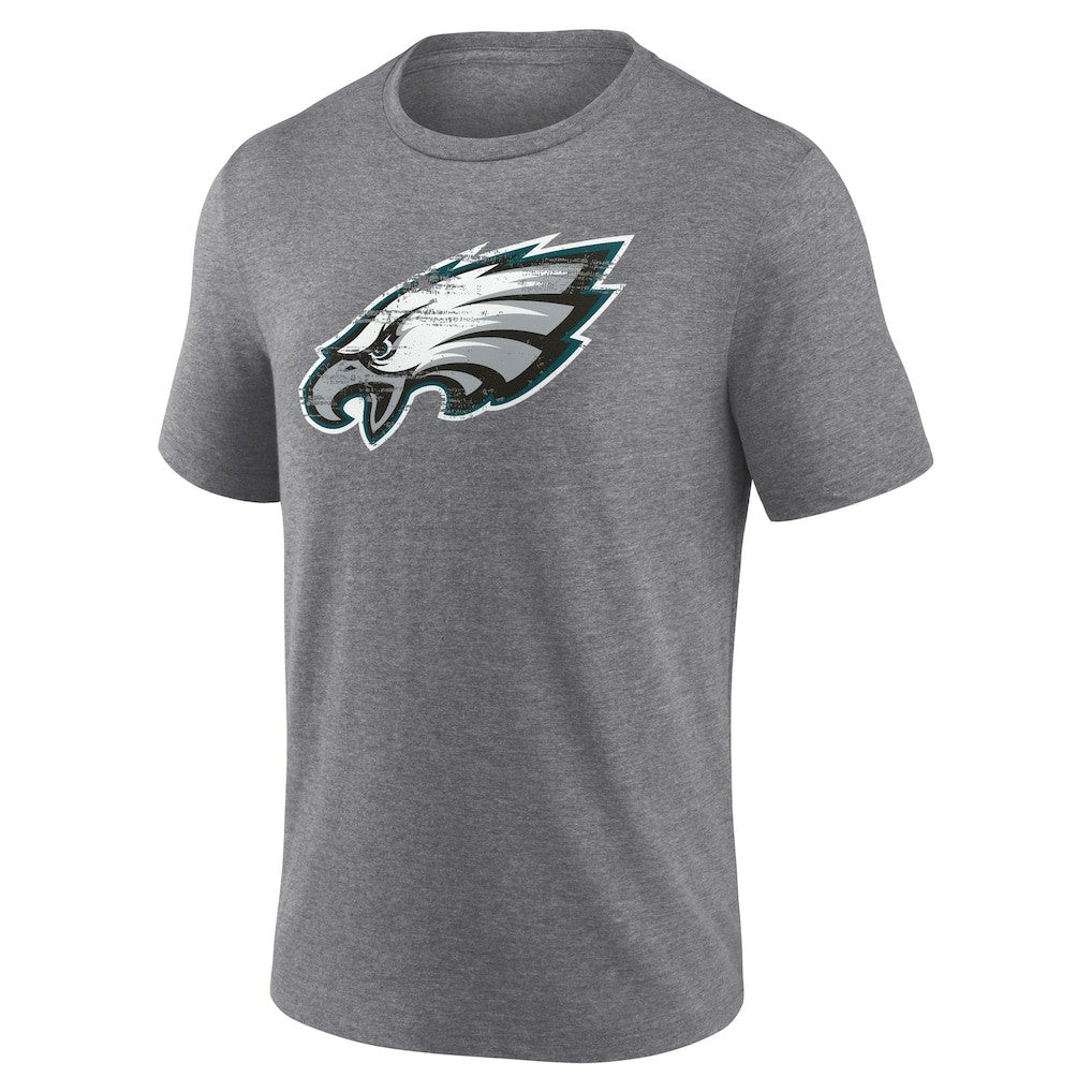 Philadelphia Eagles Heritage Custom Name & Number Tri-Blend T-Shirt Gray | NFL