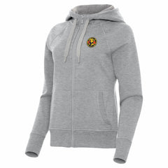 Club America Antigua Women's Takeover Full-Zip Hoodie Heather Gray - FIFA World CUP