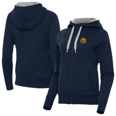 Club America Antigua Women's Takeover Full-Zip Hoodie Navy - FIFA World CUP