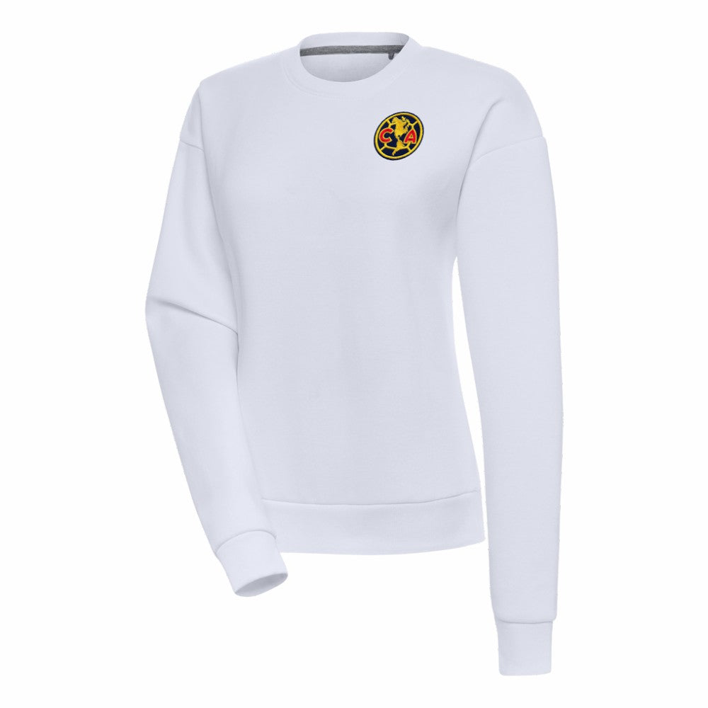 Club America Antigua Women's Takeover Pullover Sweatshirt White - FIFA World CUP
