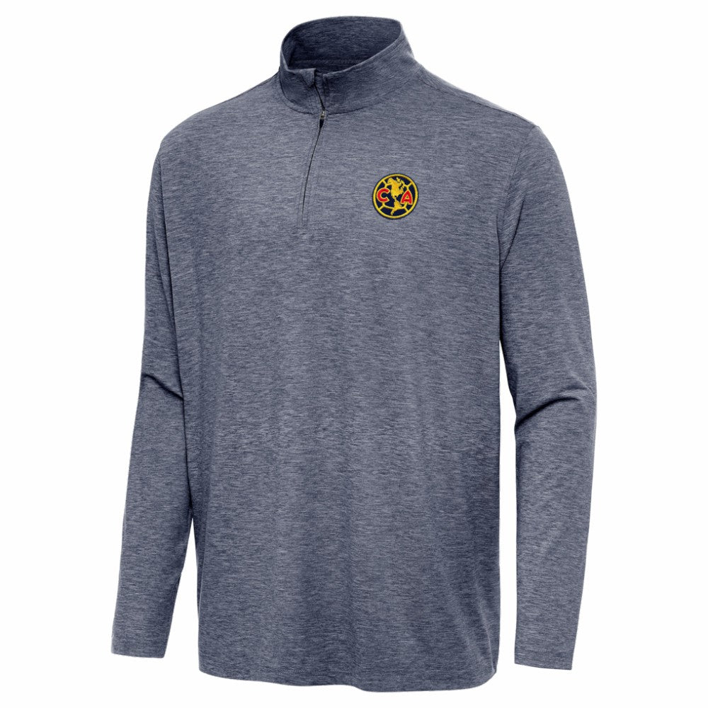 Club America Antigua Master Quarter-Zip Pullover Heather Navy - FIFA World CUP