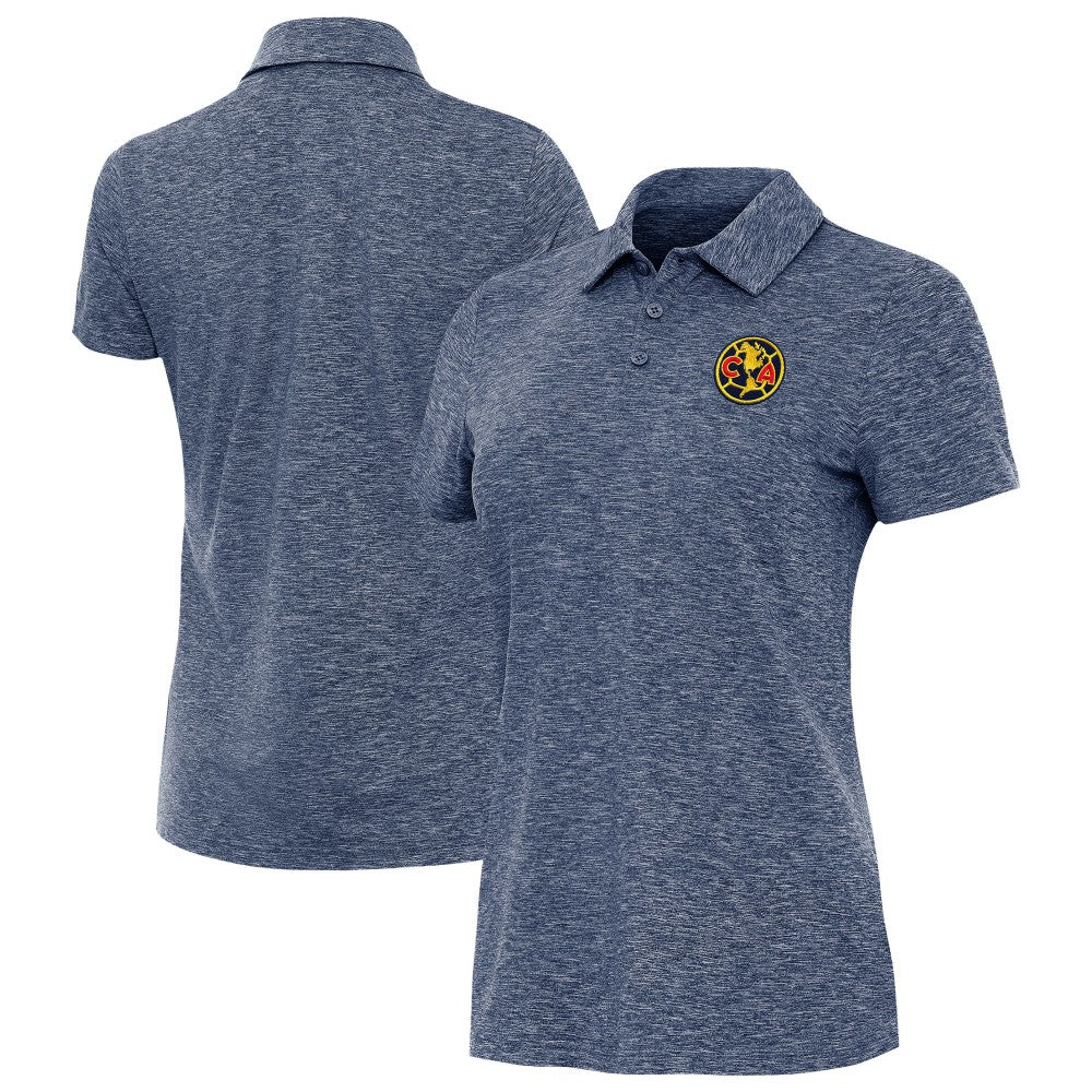 Club America Antigua Women's Triple Shot Polo Heather Navy - FIFA World CUP