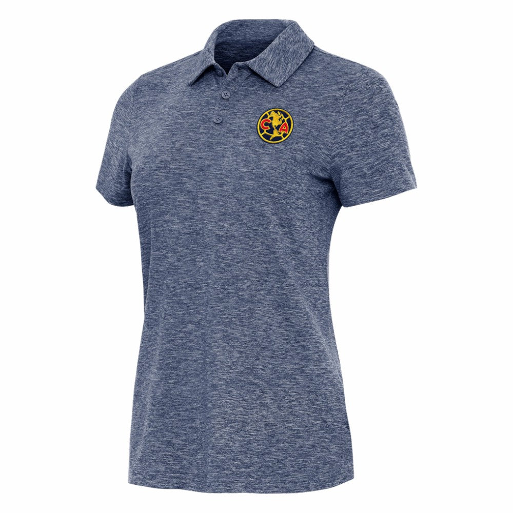 Club America Antigua Women's Triple Shot Polo Heather Navy - FIFA World CUP