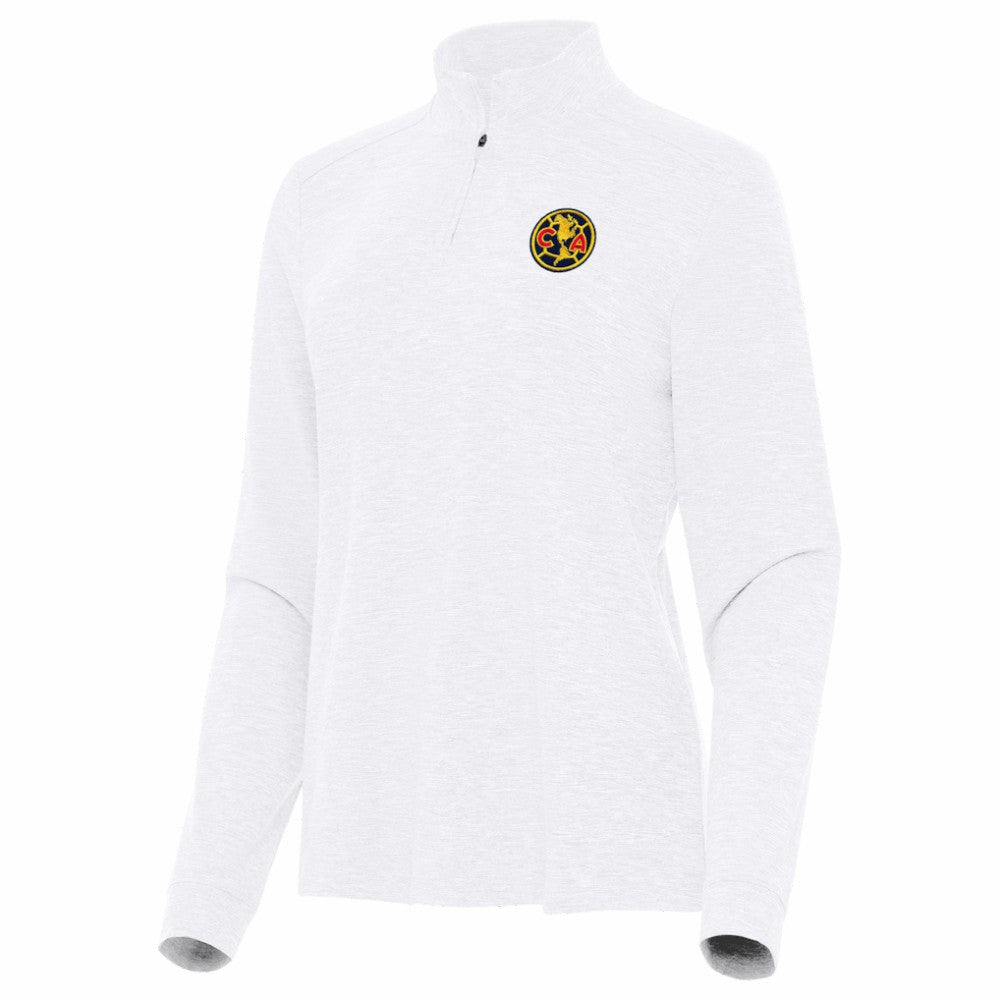 Club America Antigua Women's Master Quarter-Zip Pullover White - FIFA World CUP
