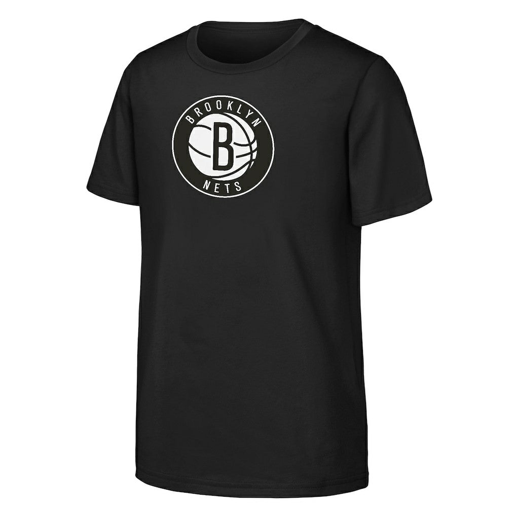 Brooklyn Nets Outerstuff Youth Primary Logo T-Shirt Black - NBA