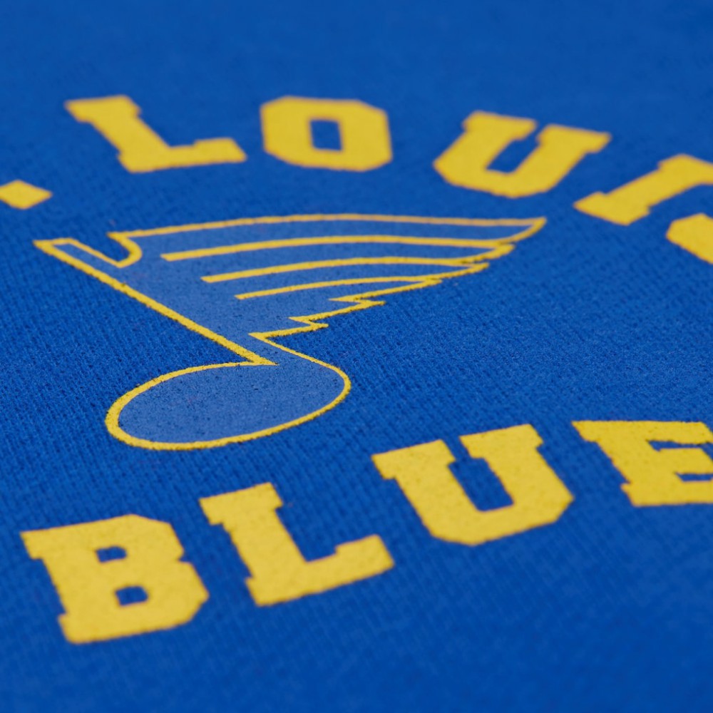St. Louis Blues Mitchell & Ness Women's Vintage Crewneck Sweatshirt - Blue - NHL