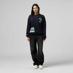 Seattle Kraken Mitchell & Ness Women's Vintage Crewneck Sweatshirt - Deep Sea Blue - NHL