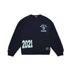 Seattle Kraken Mitchell & Ness Women's Vintage Crewneck Sweatshirt - Deep Sea Blue - NHL