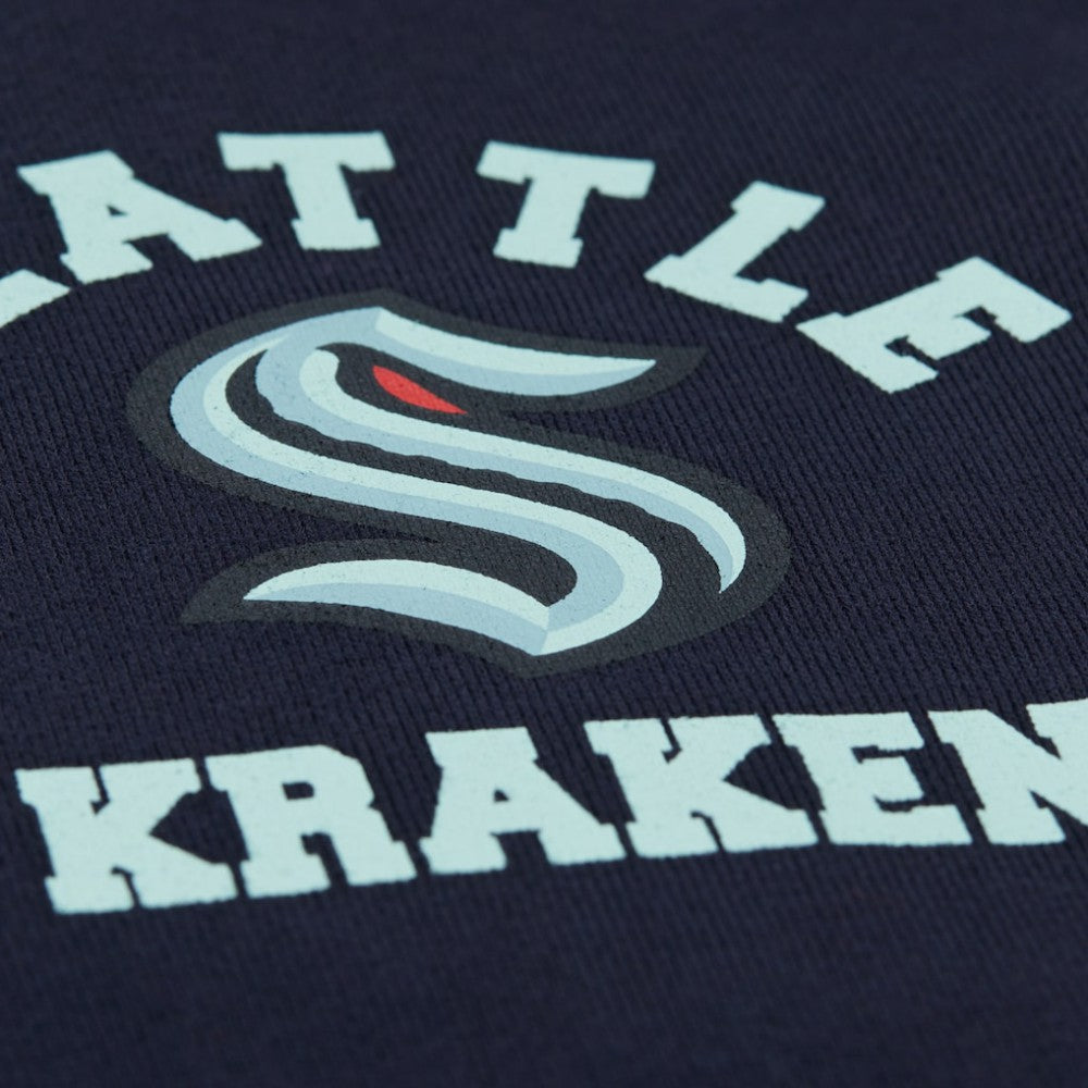 Seattle Kraken Mitchell & Ness Women's Vintage Crewneck Sweatshirt - Deep Sea Blue - NHL