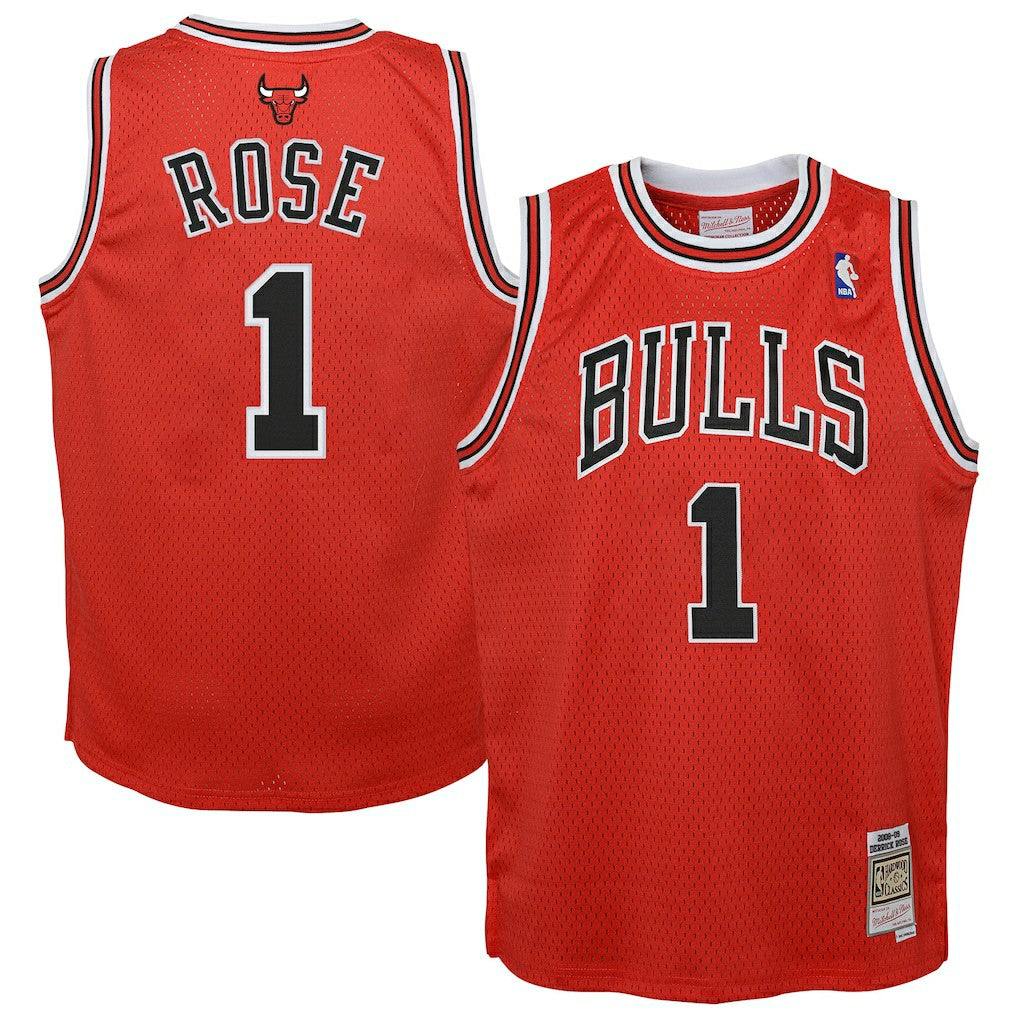 Derrick Rose Chicago Bulls Youth 2008/09 Hardwood Classics Swingman Jersey Red - NBA