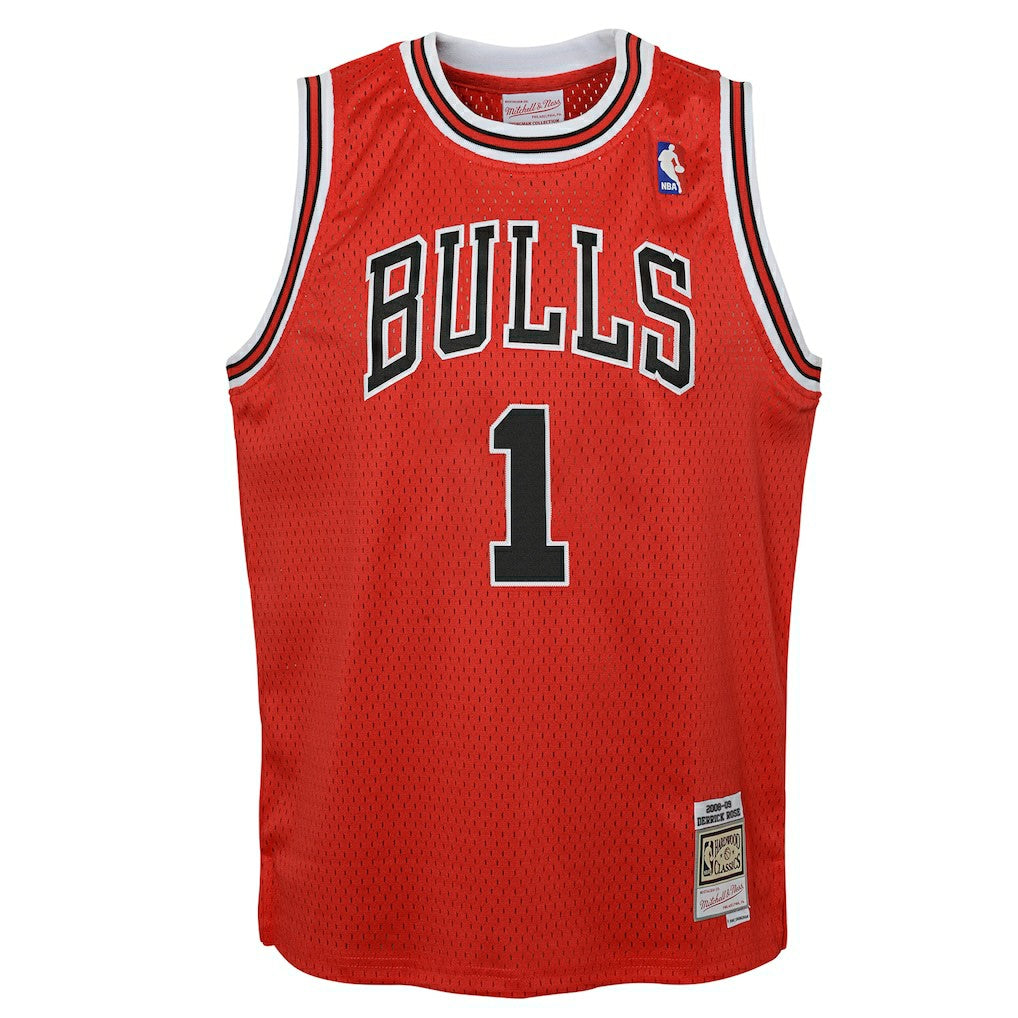 Derrick Rose Chicago Bulls Youth 2008/09 Hardwood Classics Swingman Jersey Red - NBA
