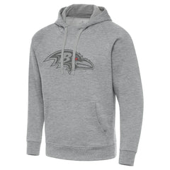 Baltimore Ravens Antigua Victory Hoodie Heather Gray | NFL