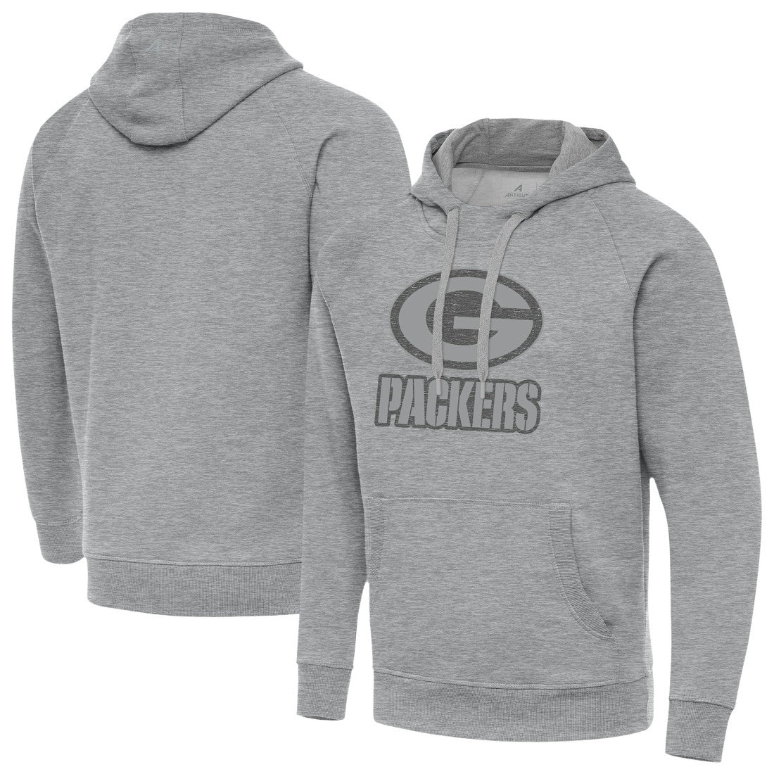 Green Bay Packers Antigua Victory Hoodie Heather Gray | NFL
