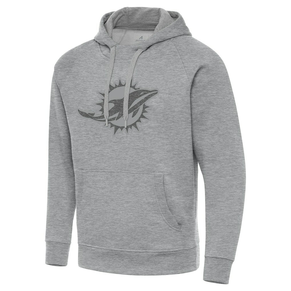 Miami Dolphins Antigua Victory Hoodie Heather Gray | NFL