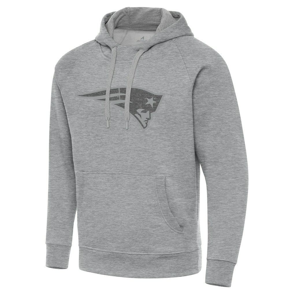 New England Patriots Antigua Victory Hoodie Heather Gray | NFL
