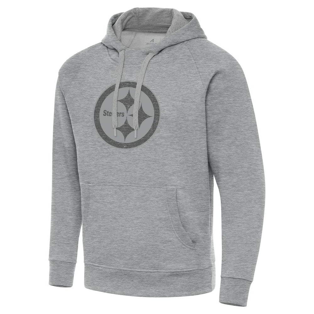 Pittsburgh Steelers Antigua Victory Hoodie Heather Gray | NFL