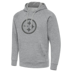 Pittsburgh Steelers Antigua Victory Hoodie Heather Gray | NFL