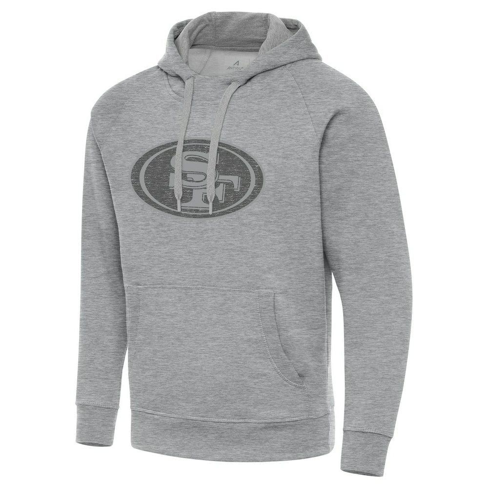 San Francisco 49ers Antigua Victory Hoodie Heather Gray | NFL