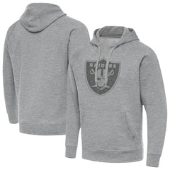Las Vegas Raiders Antigua Victory Hoodie Heather Gray | NFL