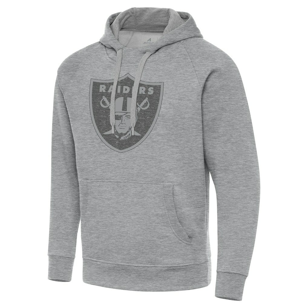 Las Vegas Raiders Antigua Victory Hoodie Heather Gray | NFL