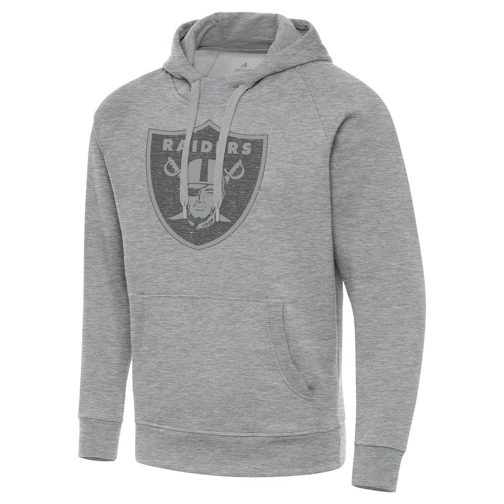Las Vegas Raiders Antigua Victory Hoodie Heather Gray | NFL
