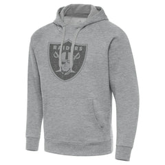 Las Vegas Raiders Antigua Victory Hoodie Heather Gray | NFL