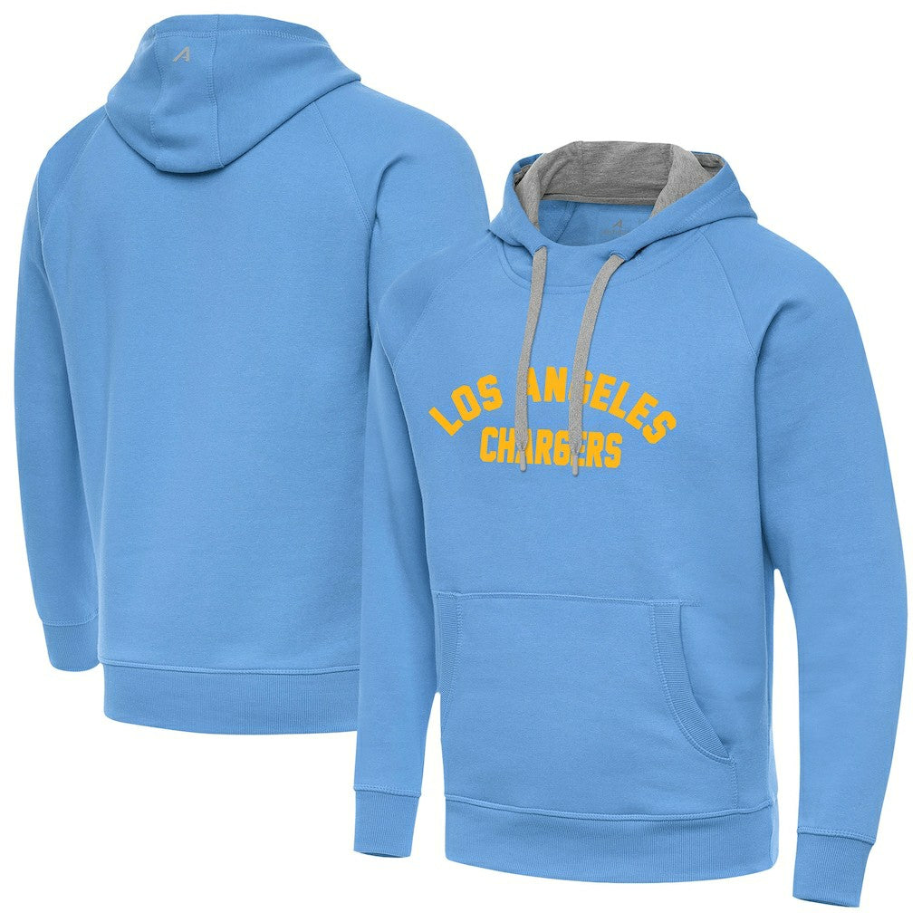 Los Angeles Chargers Antigua Victory Hoodie Powder Blue | NFL