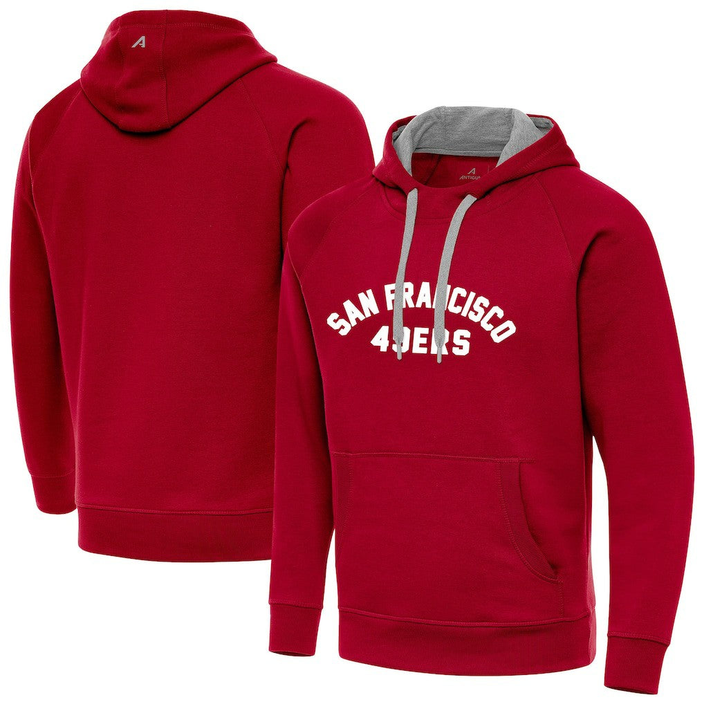 San Francisco 49ers Antigua Victory Hoodie Scarlet | NFL