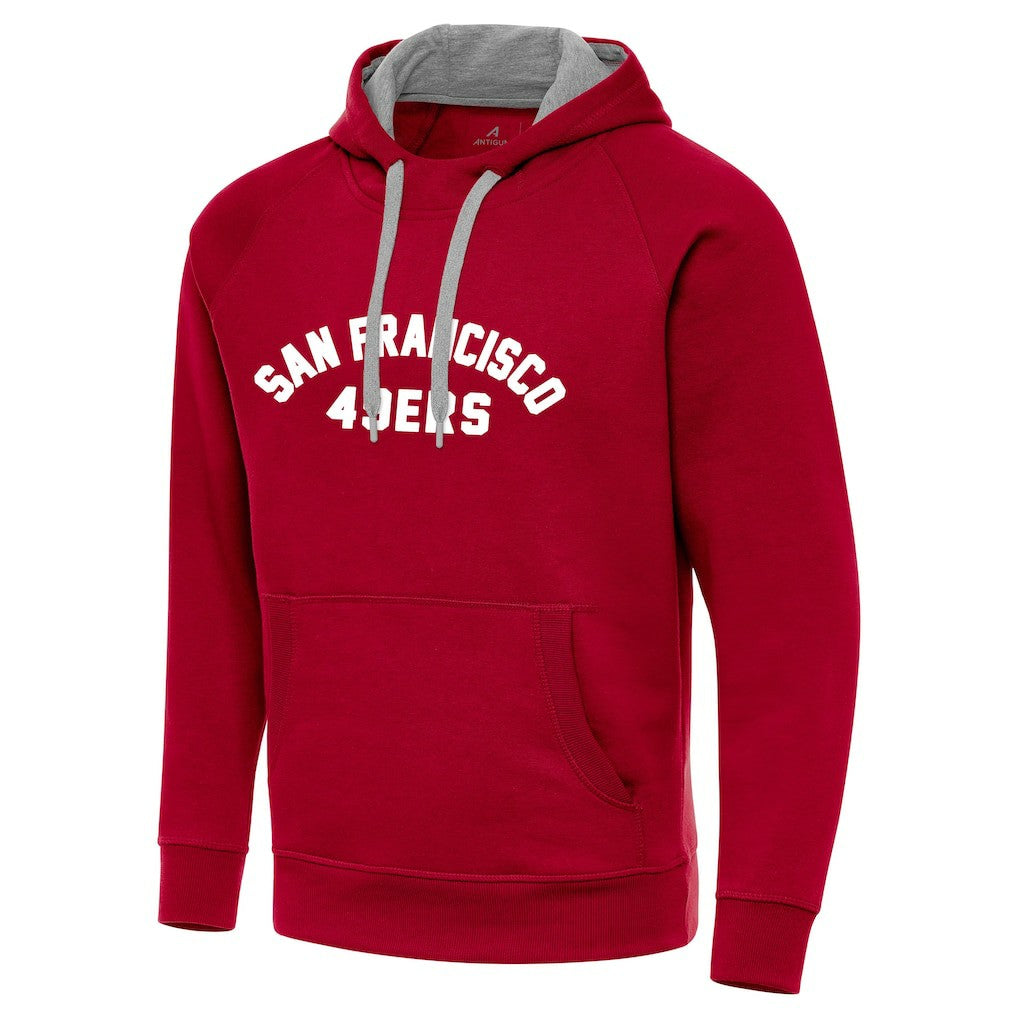 San Francisco 49ers Antigua Victory Hoodie Scarlet | NFL