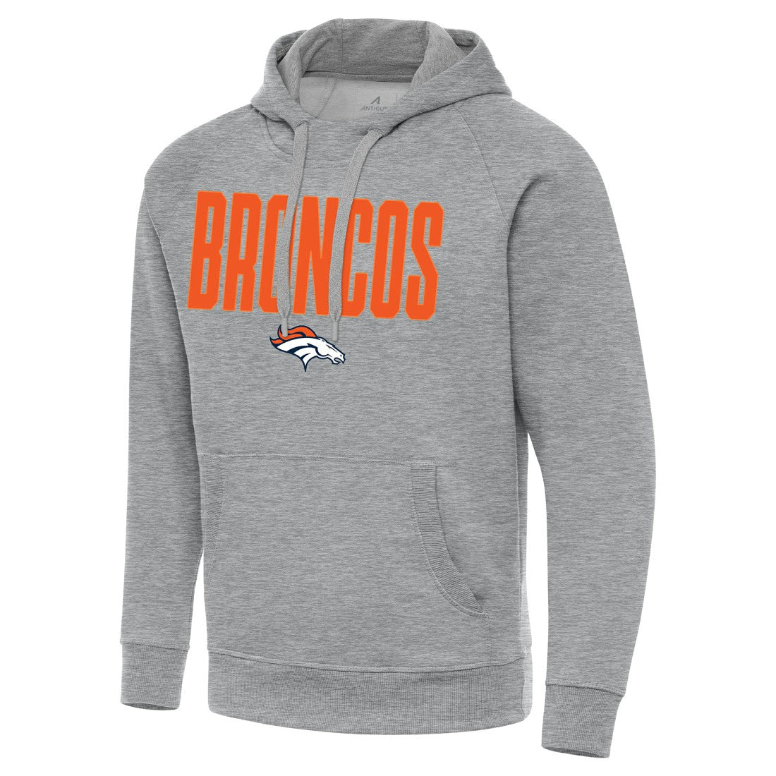 Denver Broncos Antigua Victory Hoodie Heather Gray | NFL