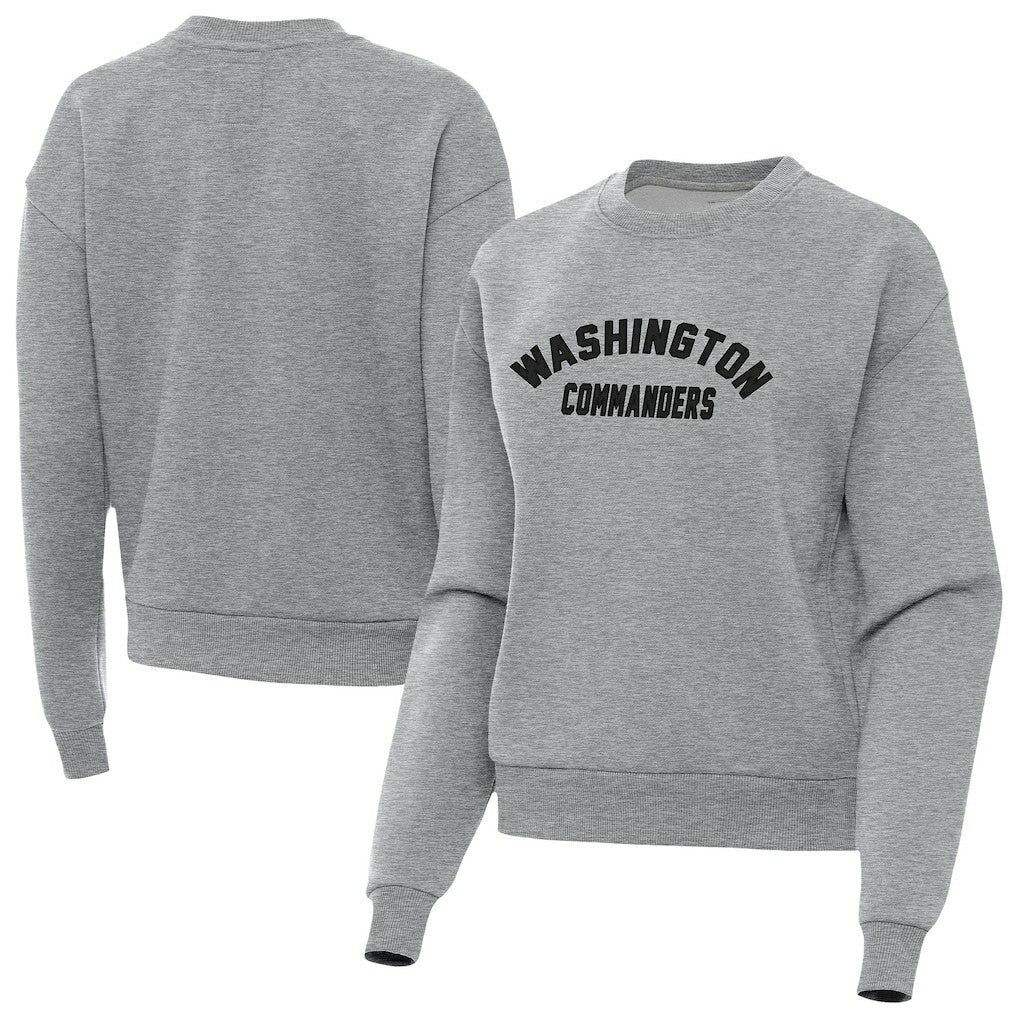 Washington Commanders Antigua Women's Victory Sweatshirt Heather Gray | NFL
