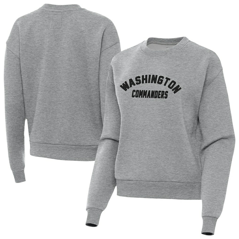 Washington Commanders Antigua Women's Victory Sweatshirt Heather Gray | NFL