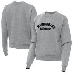 Washington Commanders Antigua Women's Victory Sweatshirt Heather Gray | NFL