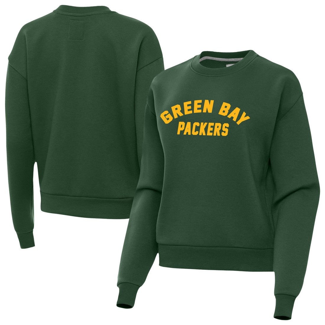 Green Bay Packers Antigua Women's Victory Sweatshirt Hunter Green | NFL
