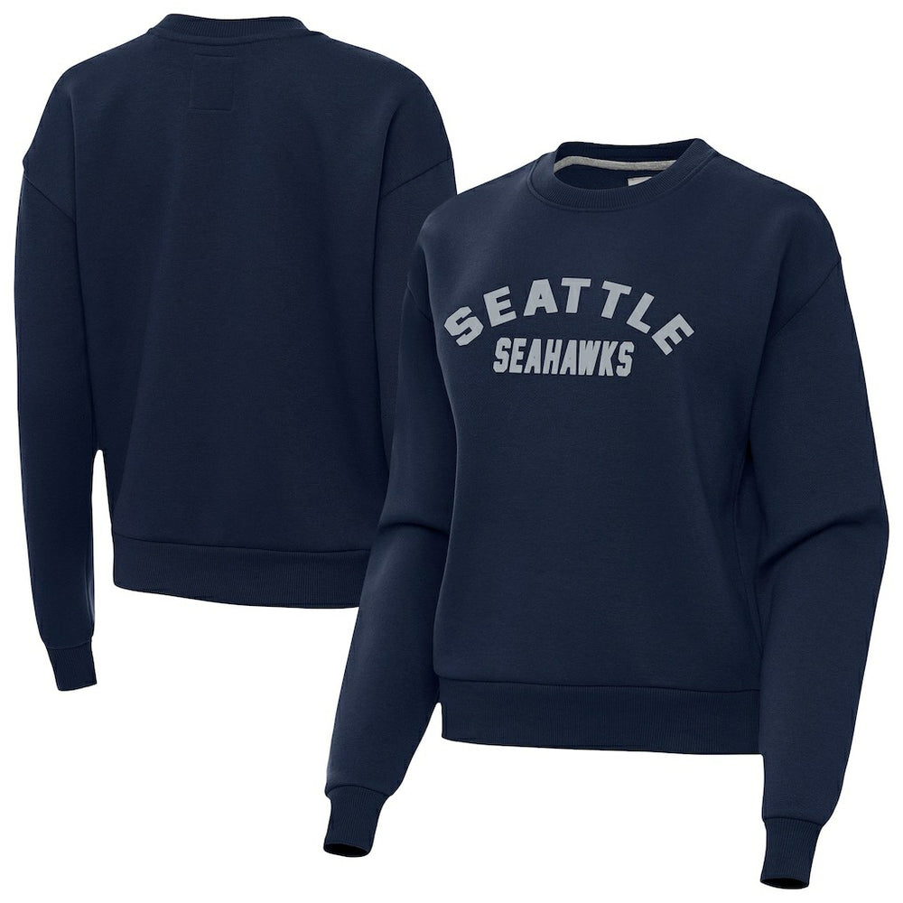 Seattle Seahawks Antigua Women's Victory Sweatshirt Navy | NFL