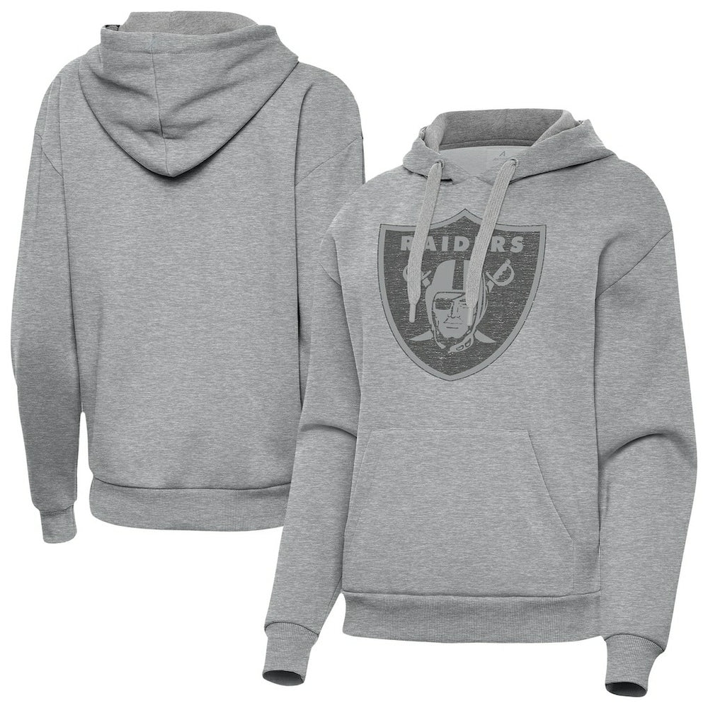 Las Vegas Raiders Antigua Women's Victory Hoodie Heather Gray | NFL