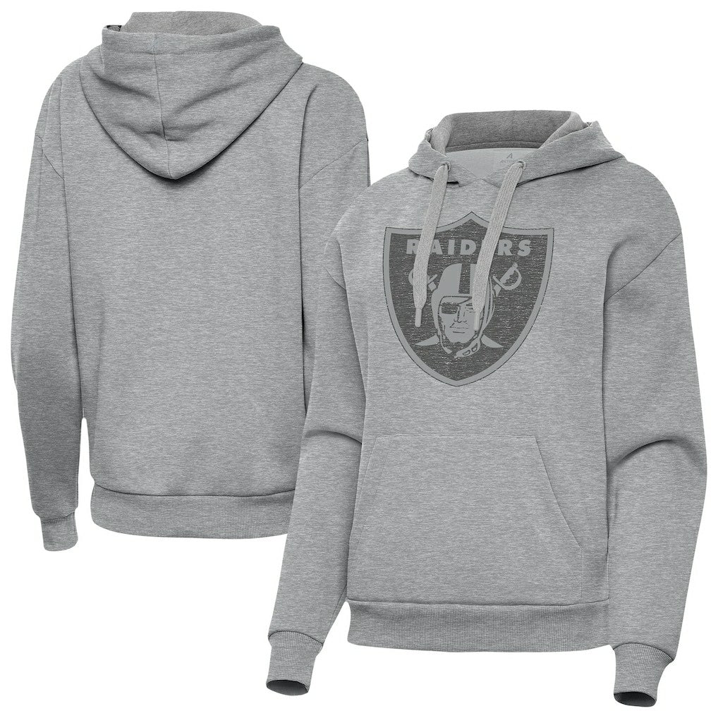 Las Vegas Raiders Antigua Women's Victory Hoodie Heather Gray | NFL