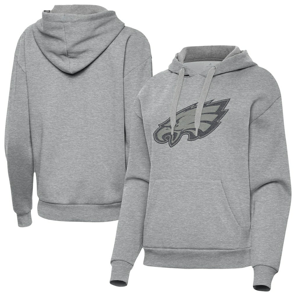 Philadelphia Eagles Antigua Women's Victory Hoodie Heather Gray | NFL