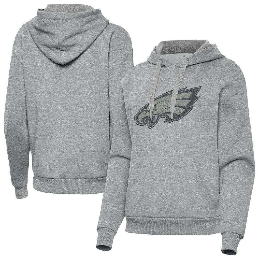 Philadelphia Eagles Antigua Women's Victory Hoodie Heather Gray | NFL