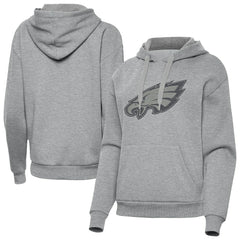 Philadelphia Eagles Antigua Women's Victory Hoodie Heather Gray | NFL