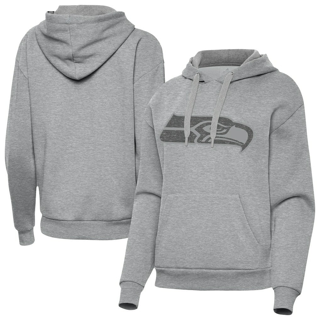Seattle Seahawks Antigua Women's Victory Hoodie Heather Gray | NFL
