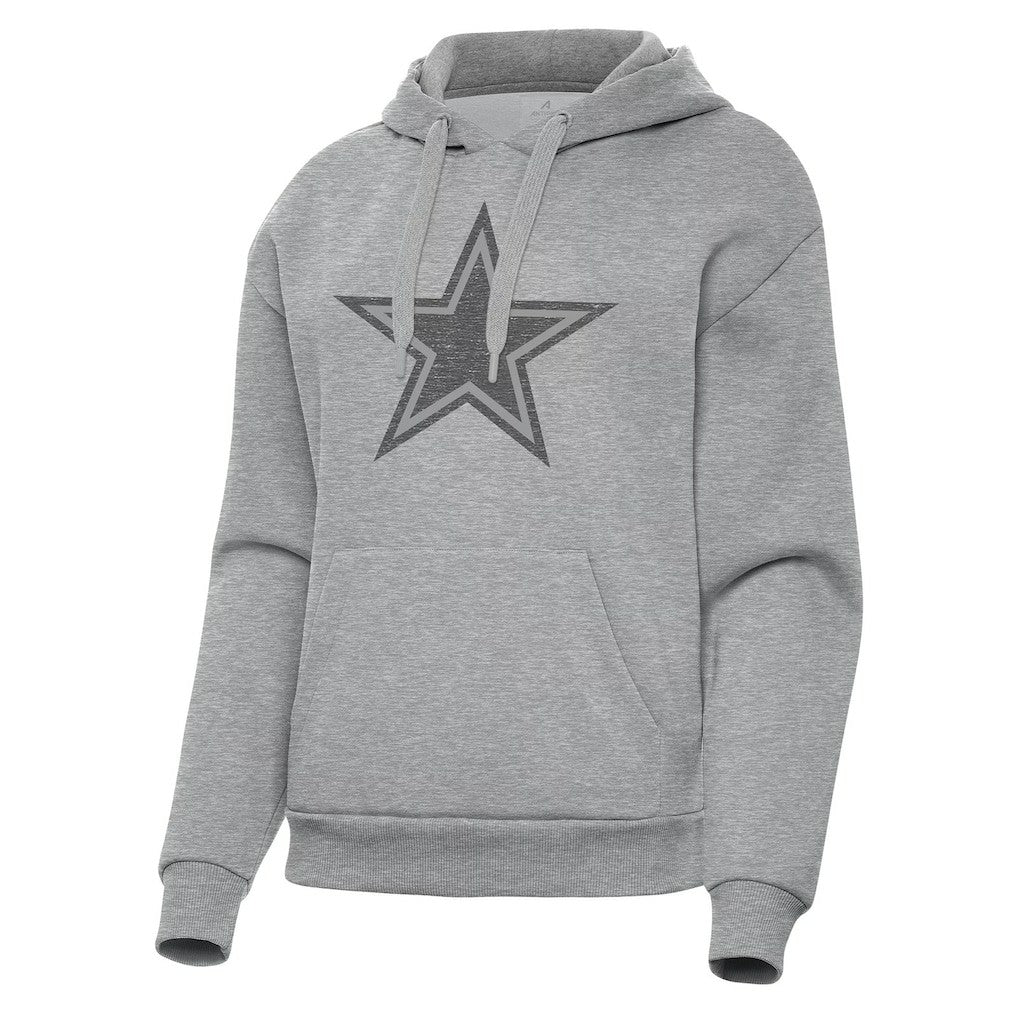 Dallas Cowboys Antigua Women's Victory Hoodie Heather Gray | NFL
