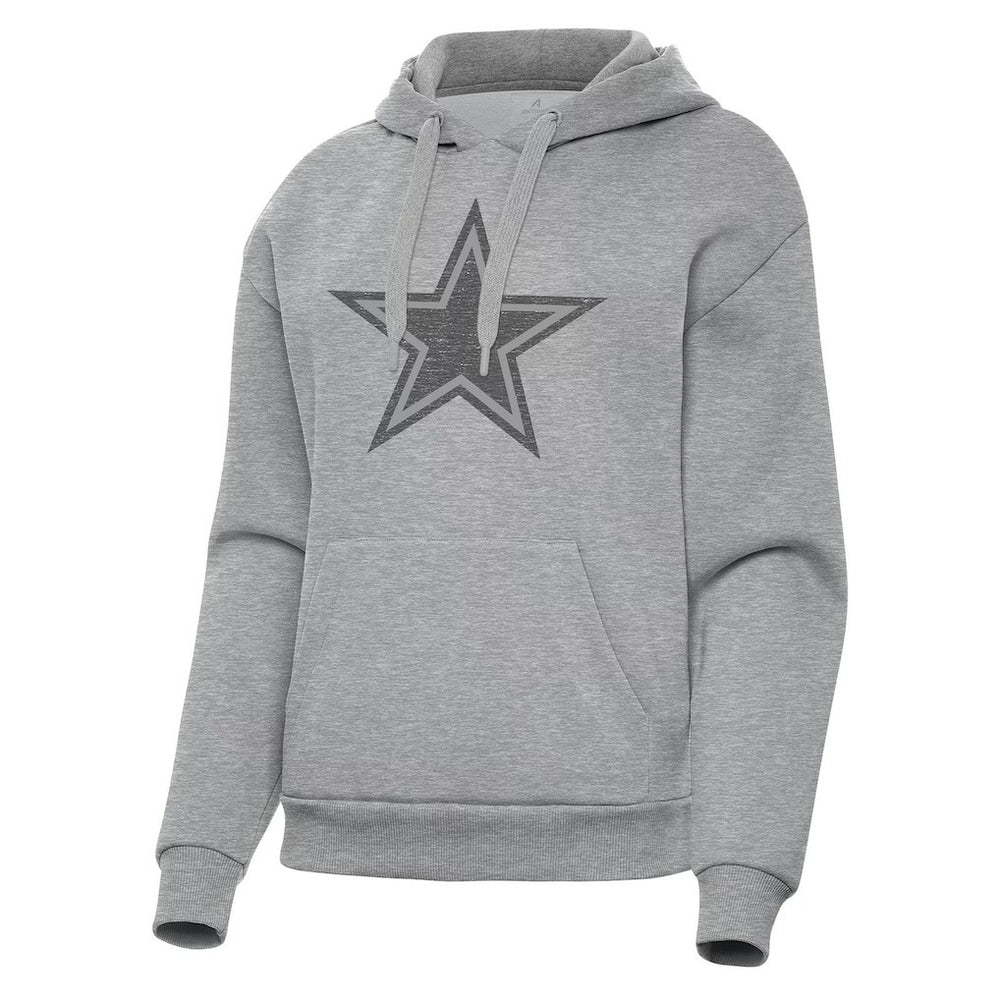 Dallas Cowboys Antigua Women's Victory Hoodie Heather Gray | NFL