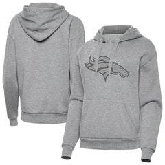 Denver Broncos Antigua Women's Victory Hoodie Heather Gray | NFL