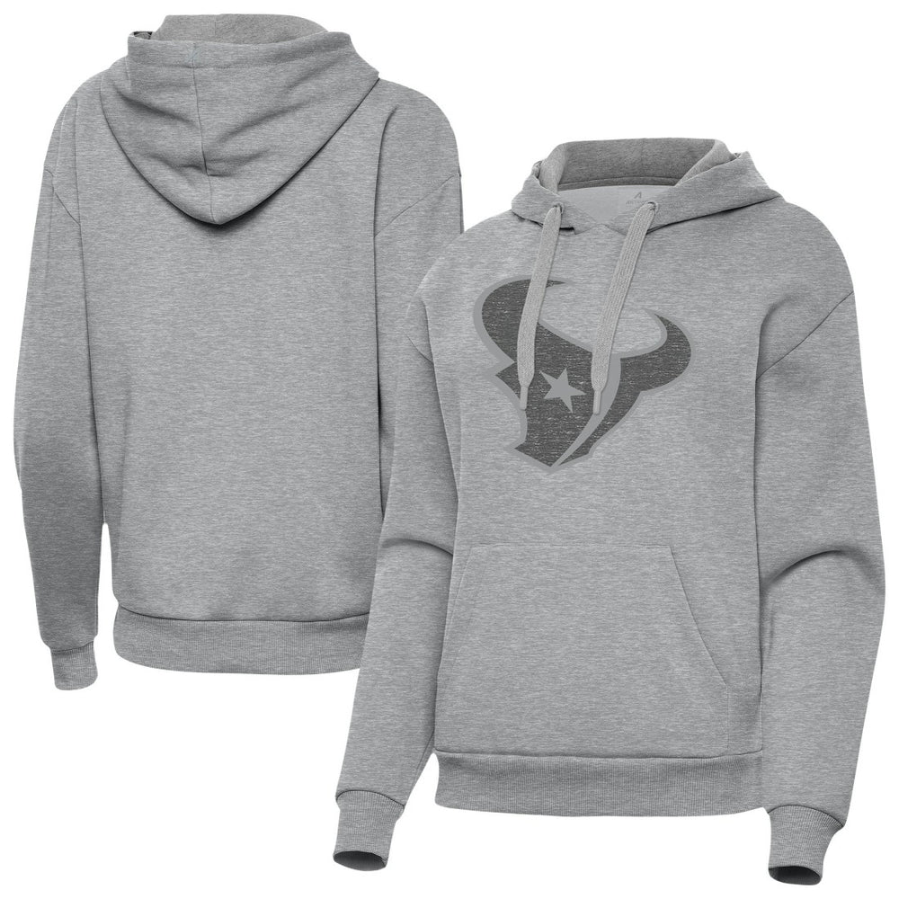 Houston Texans Antigua Women's Victory Hoodie Heather Gray | NFL