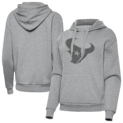 Houston Texans Antigua Women's Victory Hoodie Heather Gray | NFL