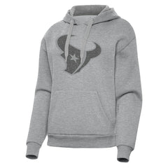 Houston Texans Antigua Women's Victory Hoodie Heather Gray | NFL