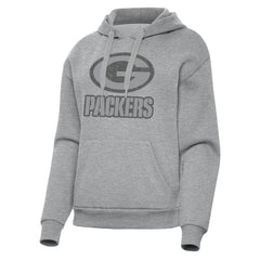 Green Bay Packers Antigua Women's Victory Hoodie Heather Gray | NFL