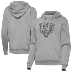 Chicago Bears Antigua Women's Victory Hoodie Heather Gray | NFL